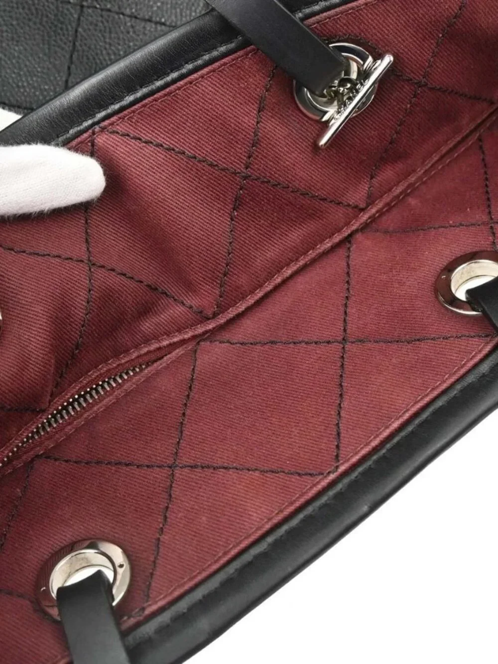Chanel Black Calfskin On The Road Shopping Fever Tote Bag 168056